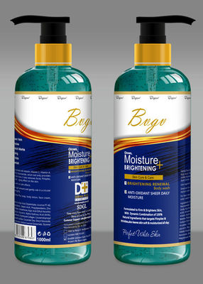 Acuñe el gel orgánico natural fresco de la ducha recuperan la piel humedecida energía