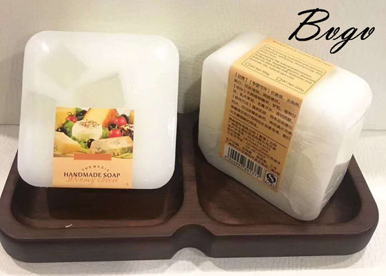 Barra de Herb Extract Body Scrub Soap del jabón de cara de la leche de la cabra de las partículas de la avena