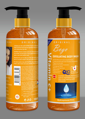 Jabón líquido del cuerpo de la oscuridad de Honey Exfoliating Shower Gel Anit del albaricoque
