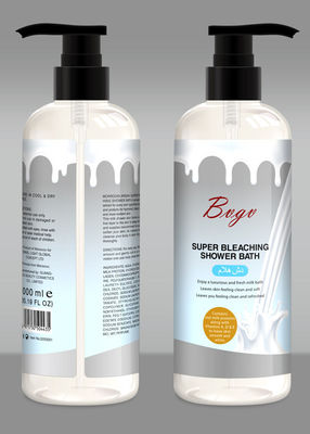 El líquido de la leche del certificado de GMPC jabona la ducha lisa sedosa de la piel friega el gel