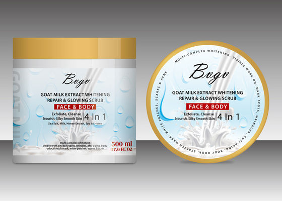 Exfoliante corporal apacible polaco Exfoliating de la cara del gel de la ducha de la sal del mar