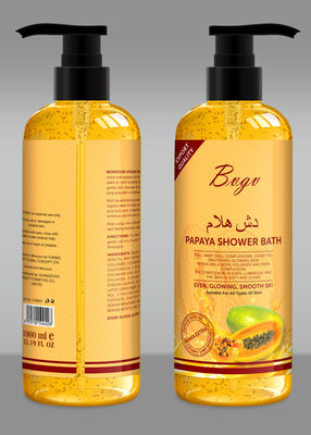 Gel Exfoliating de la ducha de la papaya que aclara blanqueando el jabón líquido 35,19 la Florida. Onza