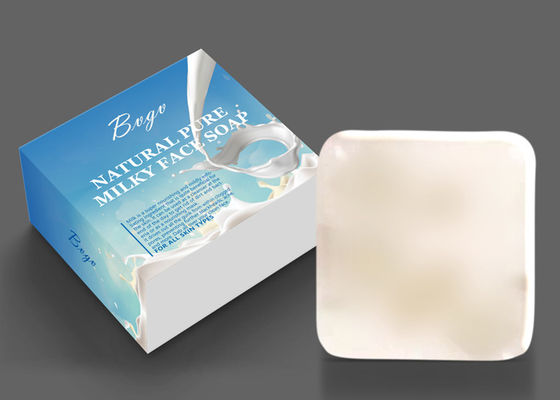 Cabra de la leche que blanquea el jabón de cara profundamente que limpia el jabón Exfoliating natural