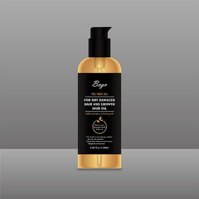 Aceite del árbol del té para el aceite de pelo negro dañado seco de la semilla del pelo del crecimiento del pelo 200ml 7,03 la Florida. Onza